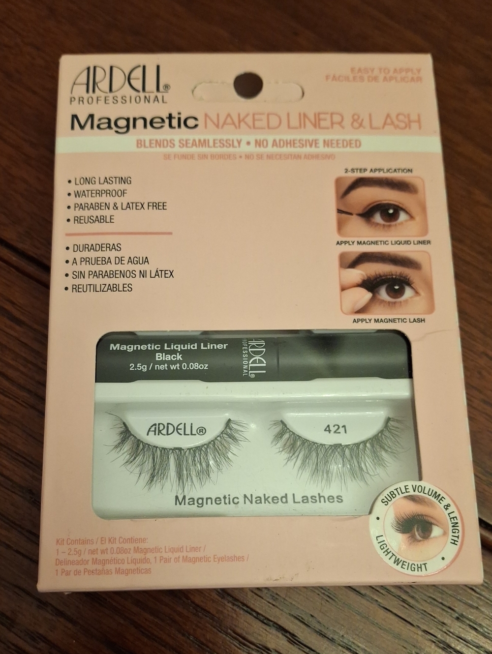Ardell Magnetic Naked Lashes 421 - w Liner New Sealed Box